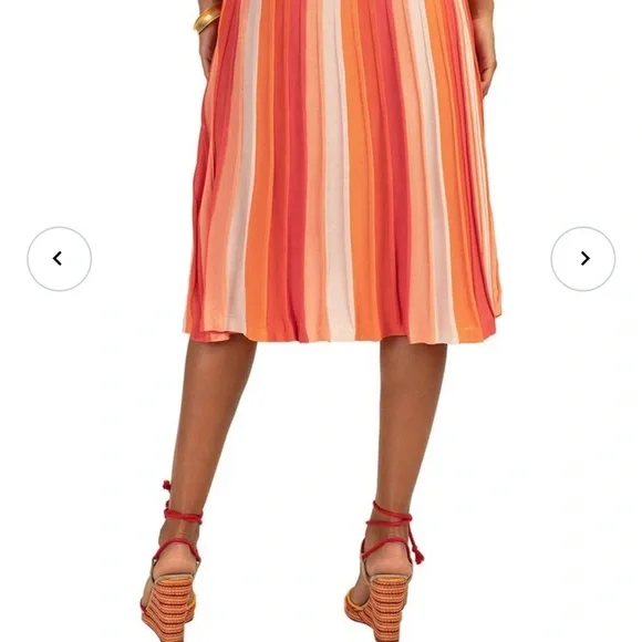 Trina Turk Vibrant Coral Skirt - Picture 2 of 9